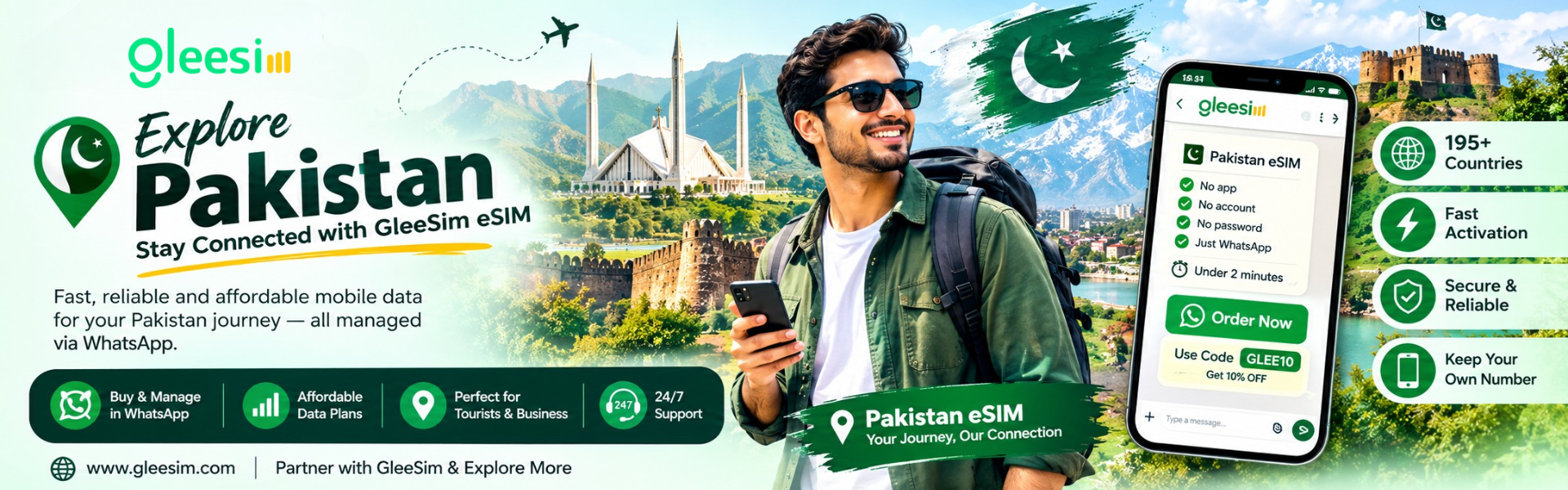 Pakistan Banners for Desktop View