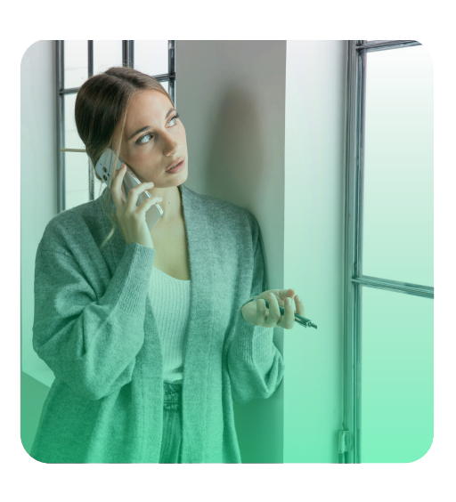 Traveler using smartphone with smart digital connectivity
